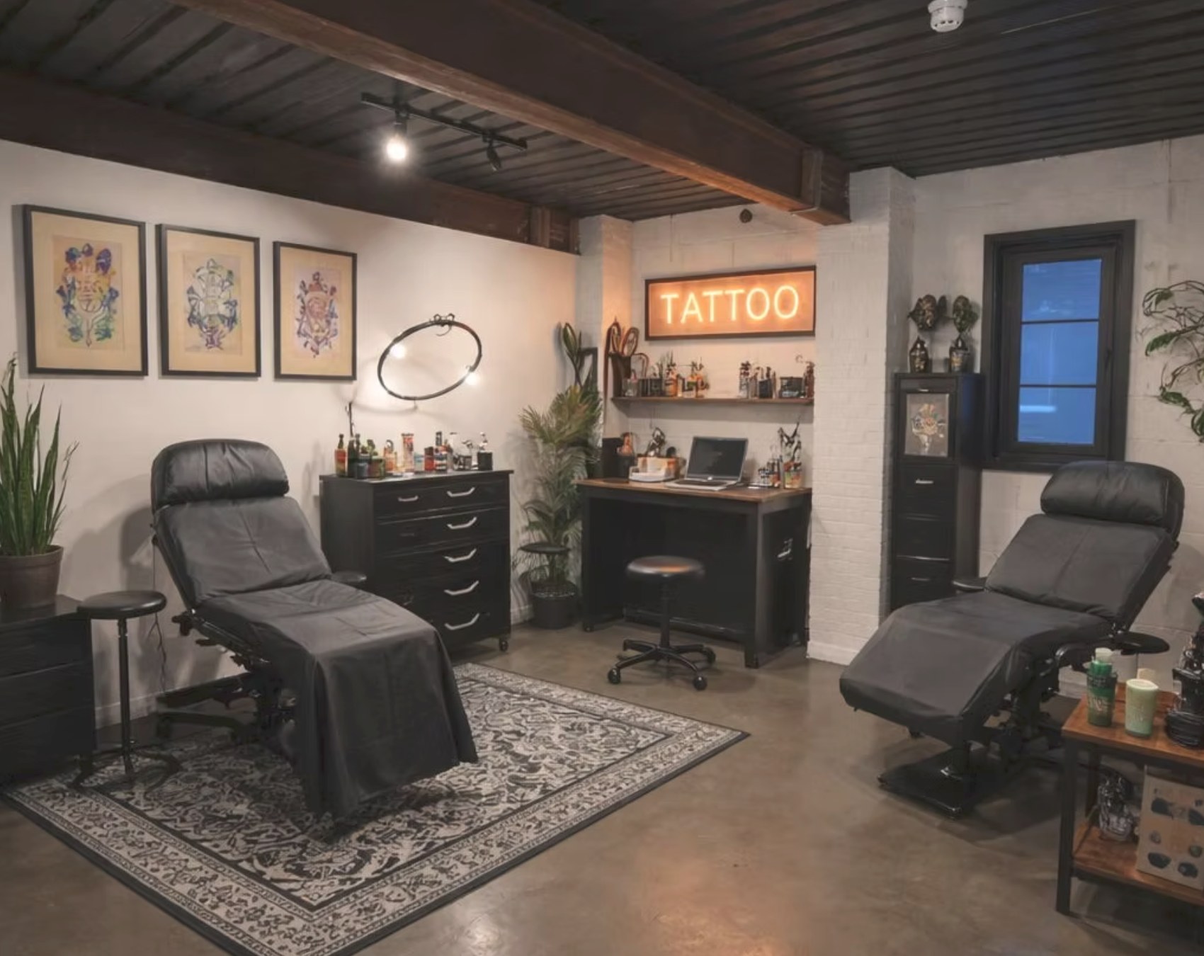 Tattoo studio at Harbour House